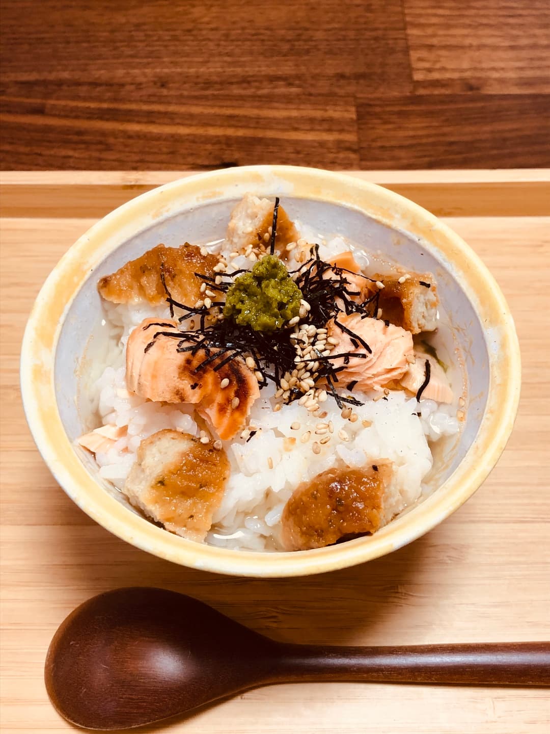大葉若鶏のだし茶漬けの完成写真