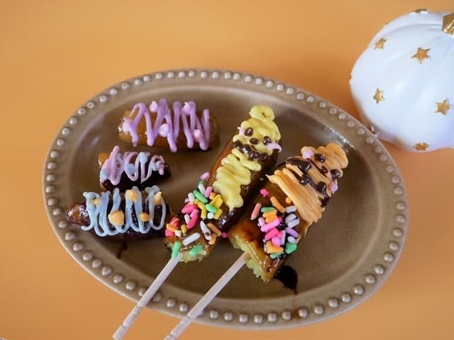 親子で作ろう！カラフルチョコいもの完成写真