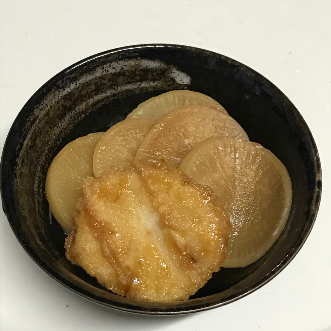 れんこん揚げと大根の煮物の完成写真