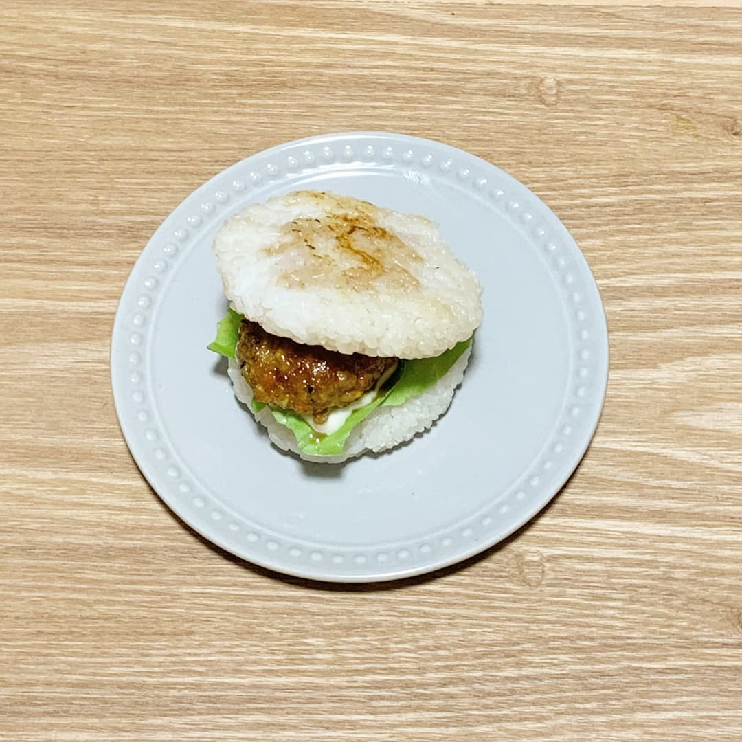 【お弁当にも!】和風てりやきごはんバーガーの完成写真
