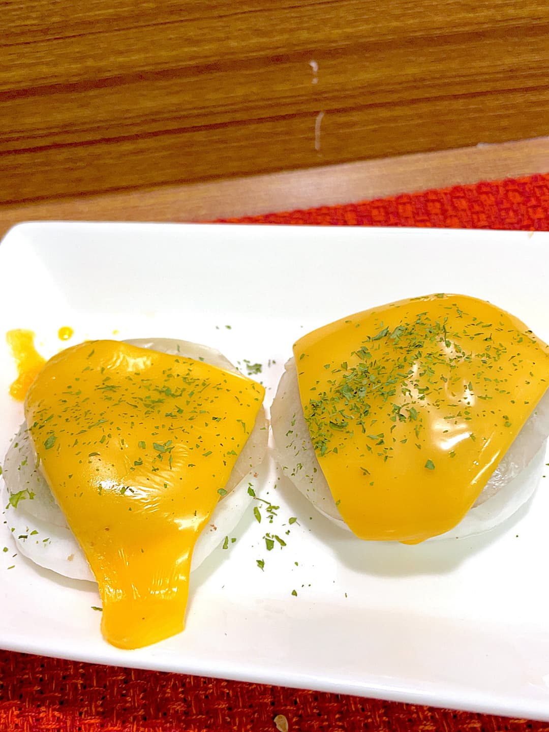 はんぺんのチェダー焼餅焼きの完成写真