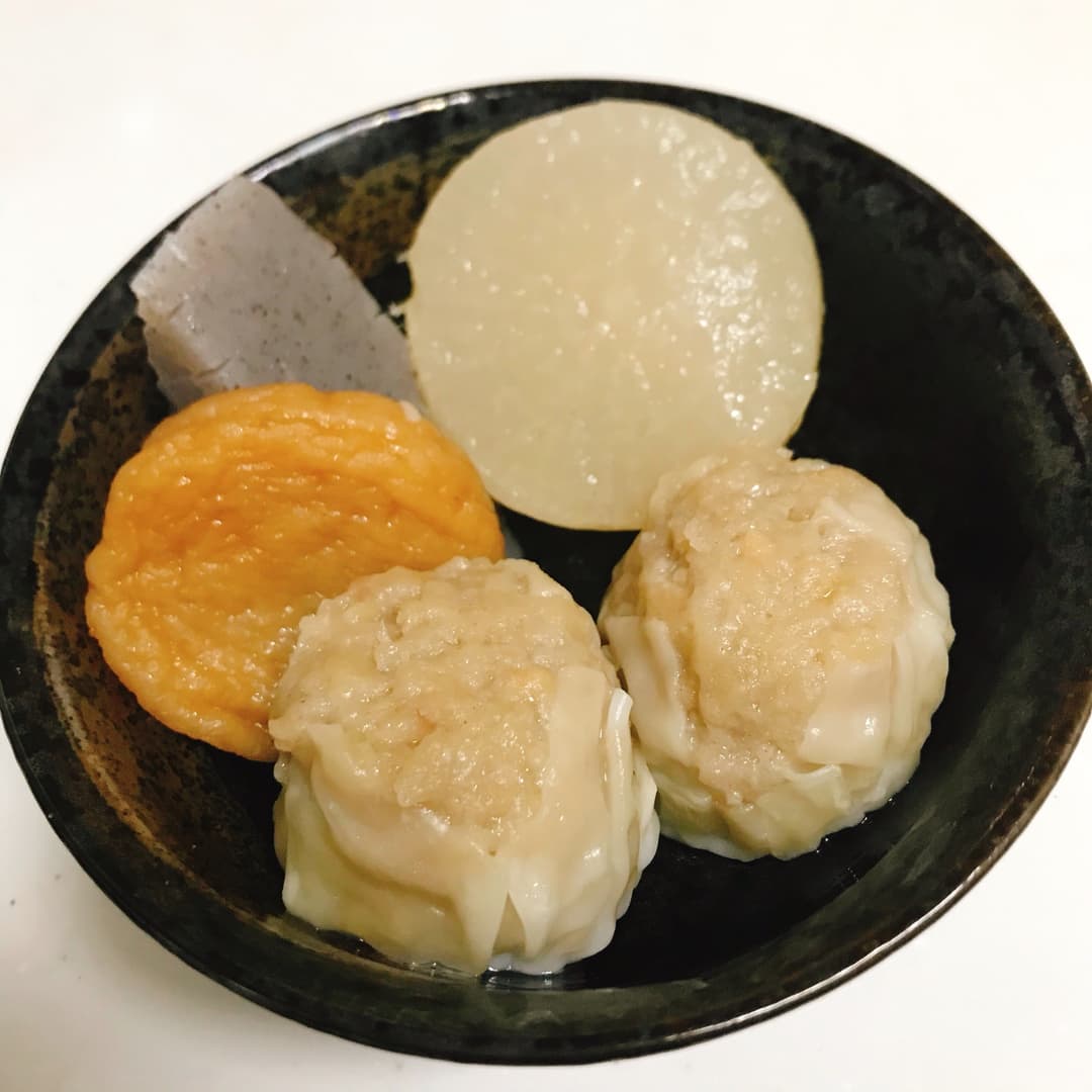 焼売の熱々おでんの完成写真