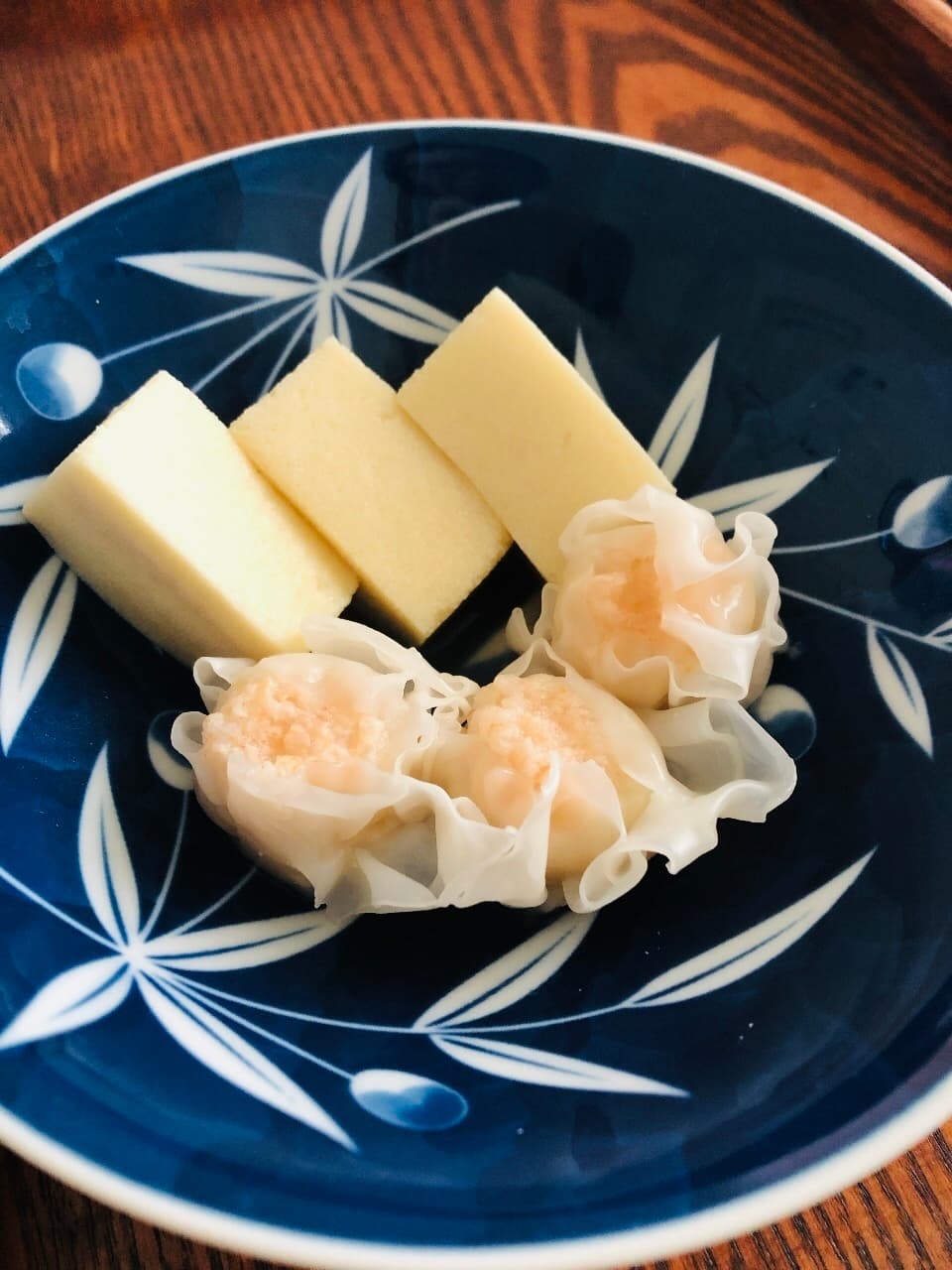 高野豆腐と甘えびシューマイのレンジ煮の完成写真
