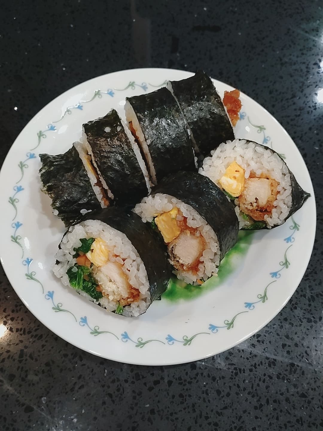 かしわ天キンパ風の完成写真
