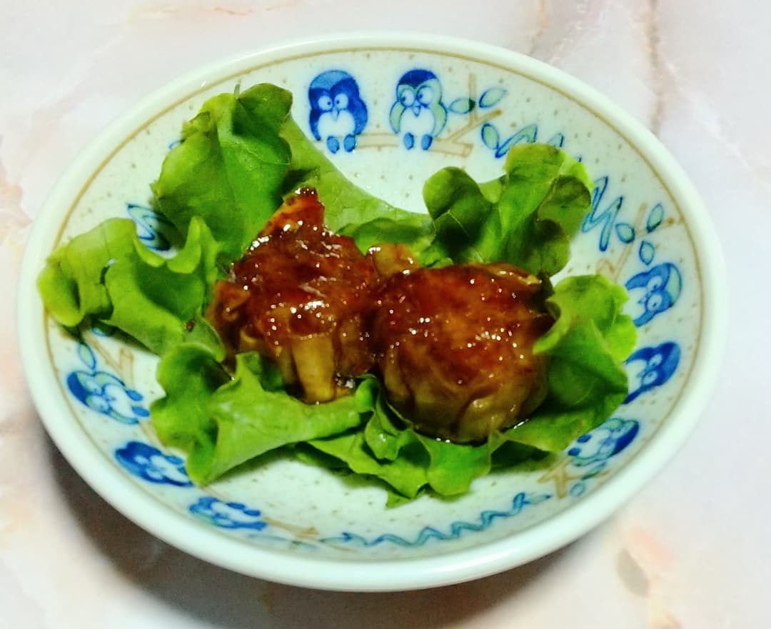肉しゅうまい甘辛焼きの完成写真