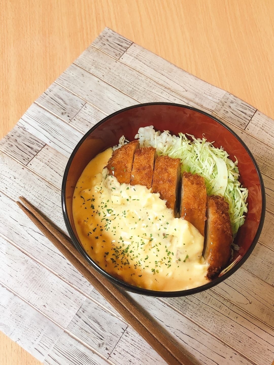 とんかつで南蛮カツ丼の完成写真