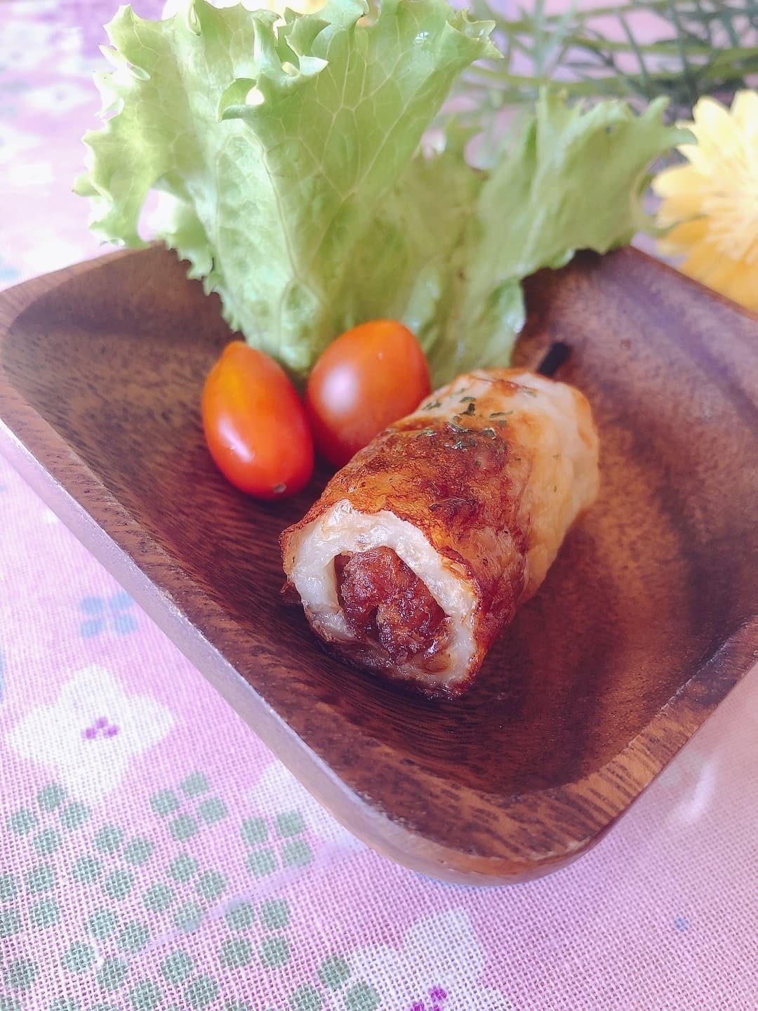 ソース串カツinちくわの完成写真