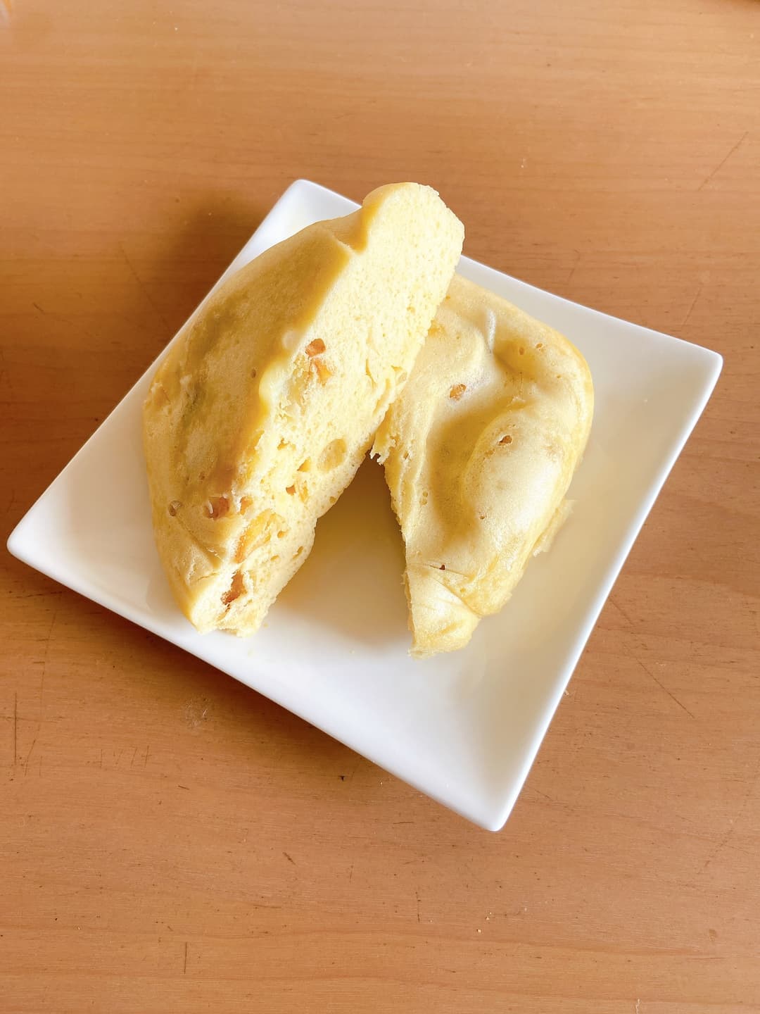 電子レンジで!大学芋蒸しパンの完成写真