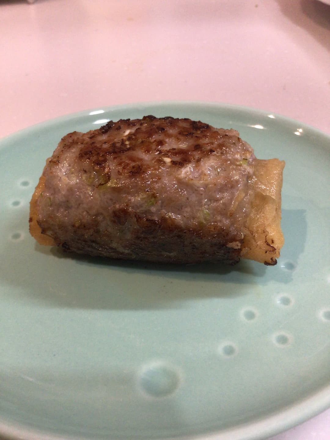 モッツァレラチーズトマトの包揚げの肉巻きの完成写真