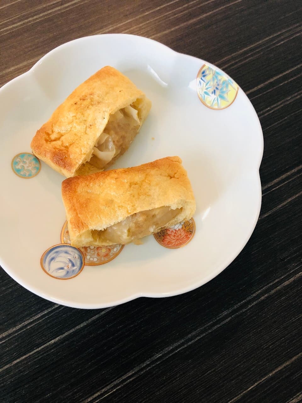 四川焼売のカリッと油揚げ挟み焼きの完成写真