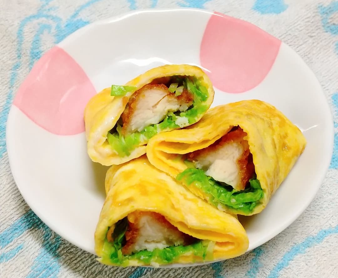 ささみソースカツ入り卵焼きの完成写真