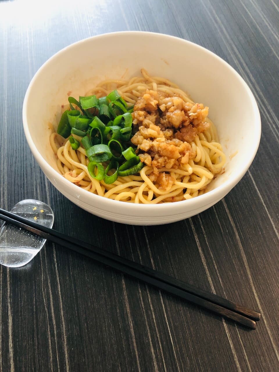 四川焼売と焼きそば麺で◎台湾風混ぜそばの完成写真