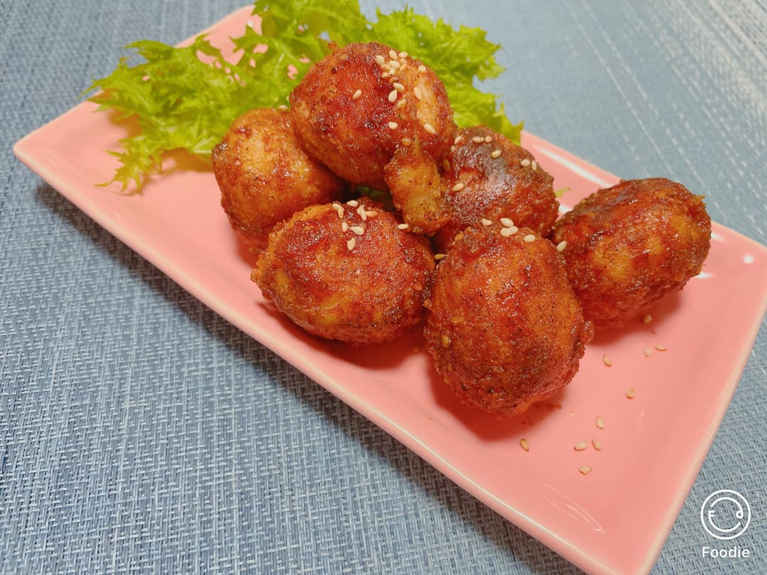 胡椒たっぷりチキンの完成写真