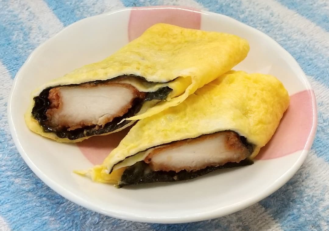 旨辛チキン入り卵焼きの完成写真