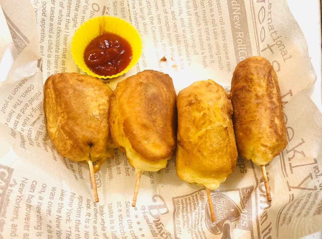 ハムカツ入りチーズハドックの完成写真