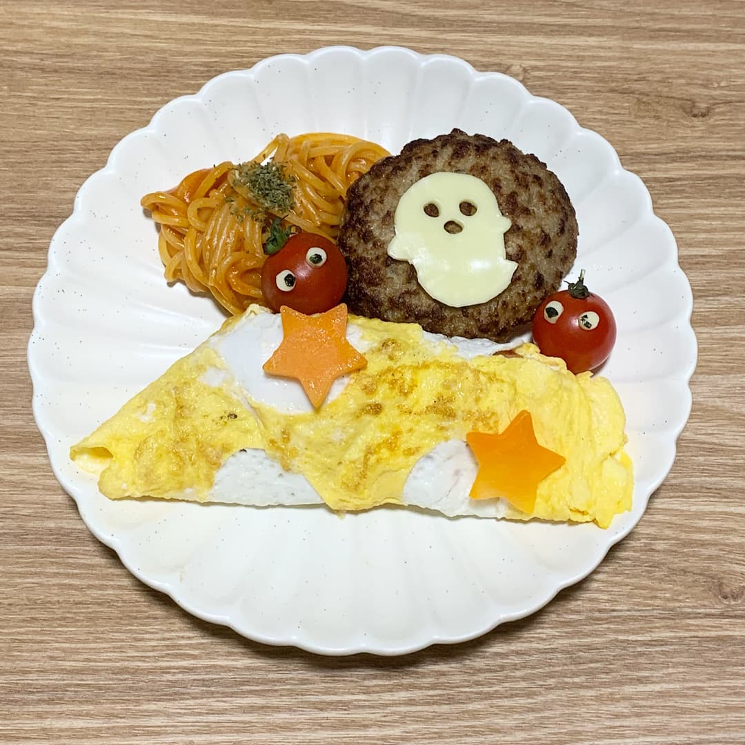 ハロウィンお子様ランチ♪の完成写真