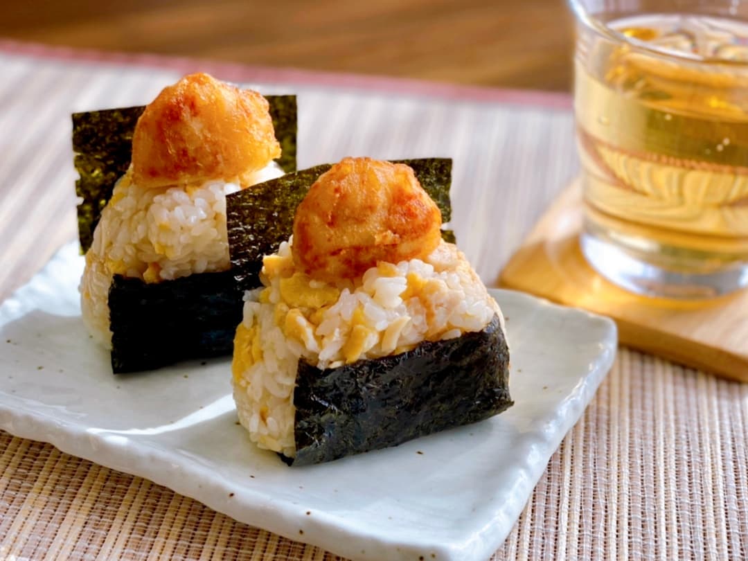 親子丼風おにぎりの完成写真