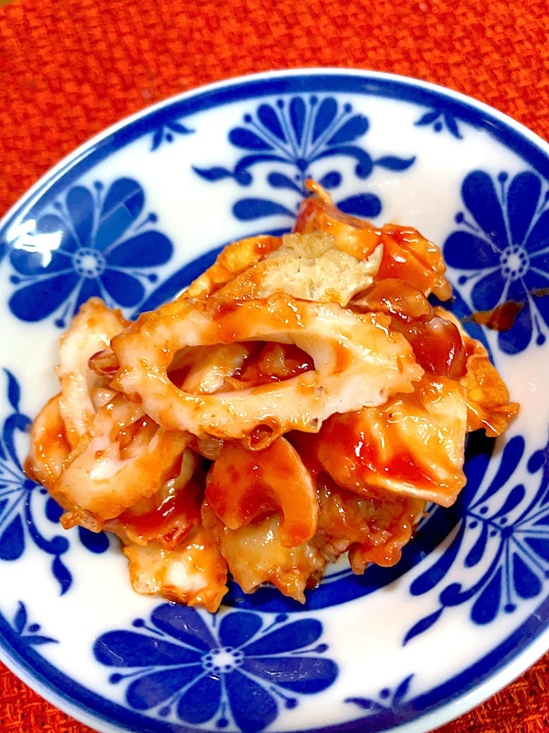 四川焼売のケチャップサラダの完成写真