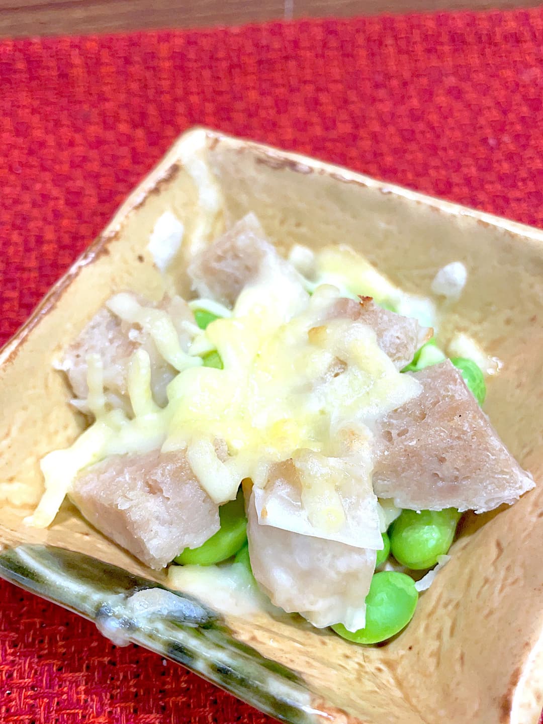四川焼売の枝豆チーズ焼きの完成写真