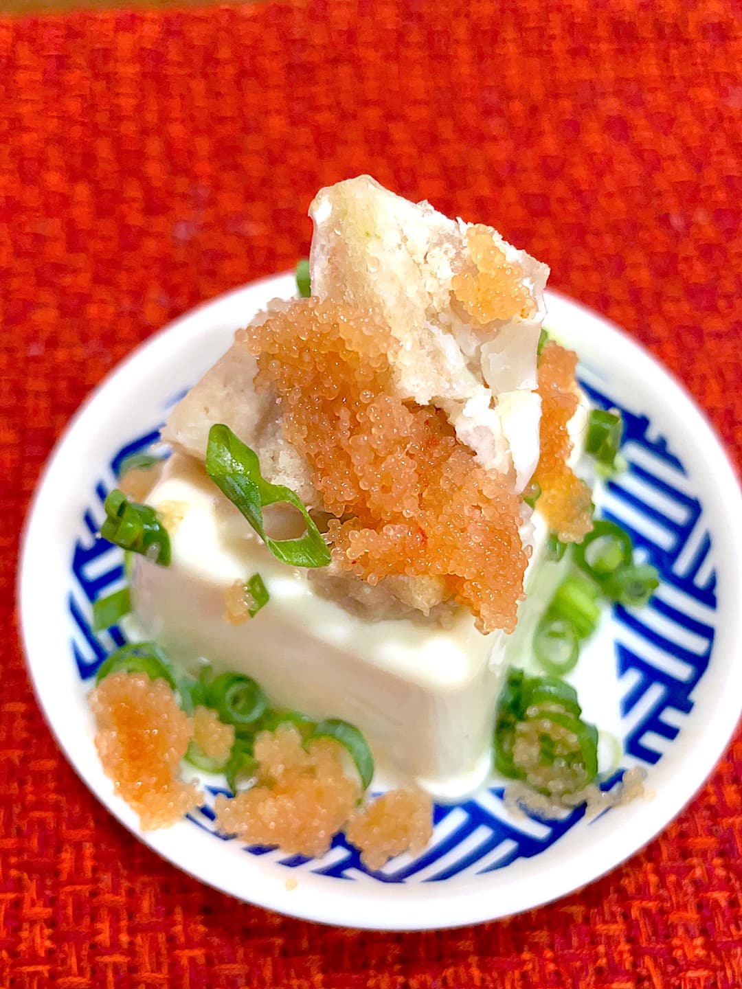 四川焼売と明太子の冷奴の完成写真