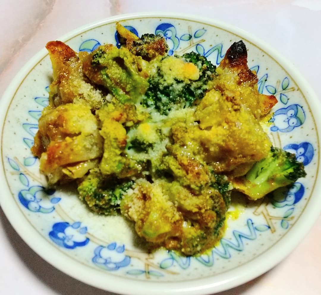 肉しゅうまいのカレーマヨ焼きの完成写真