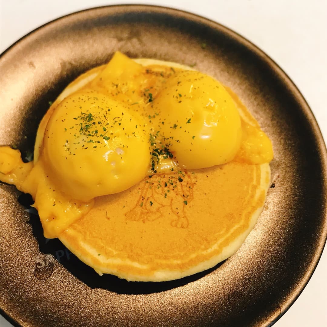 ポケモンホットケーキのうずらチーズの完成写真
