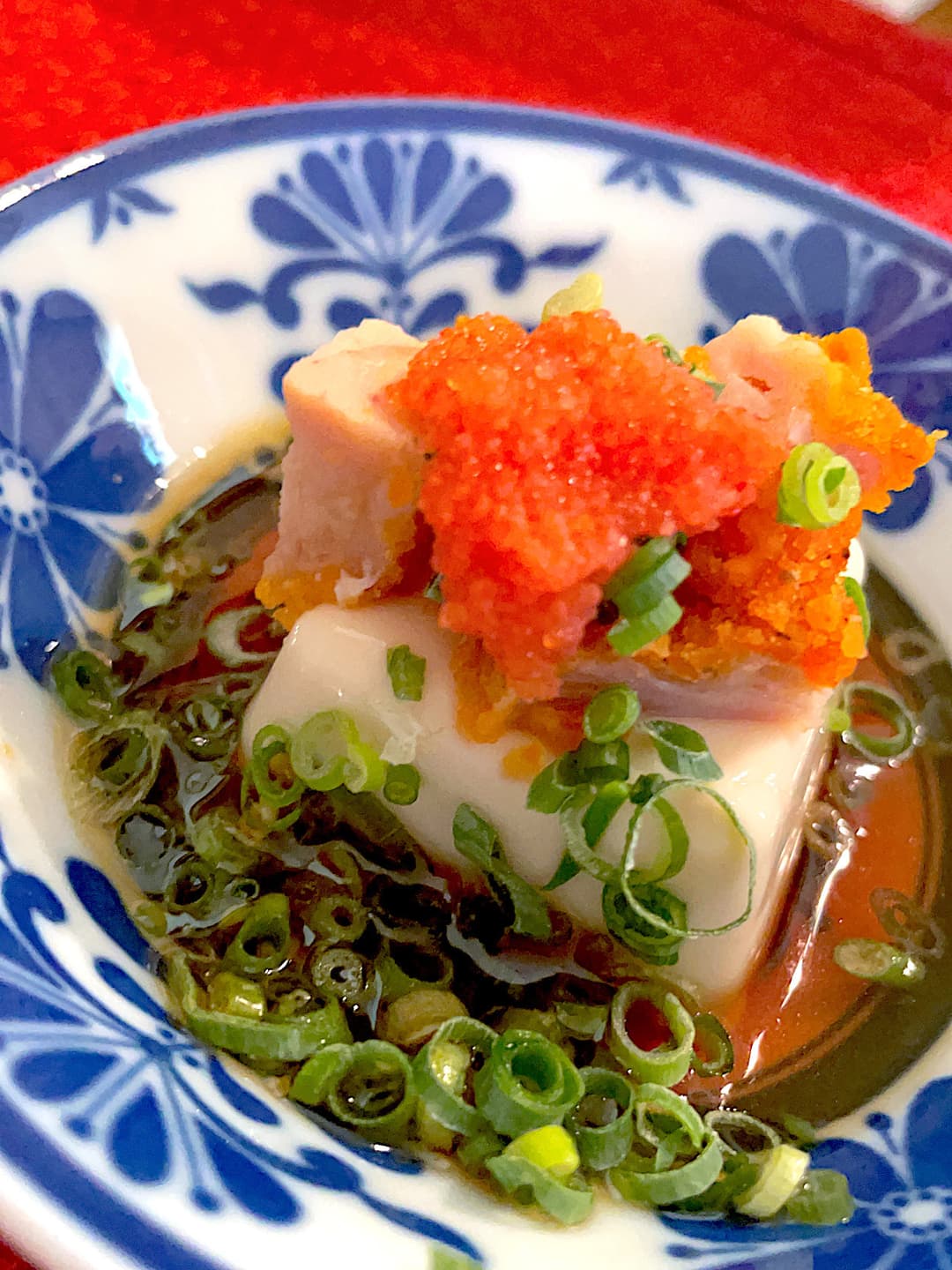 旨辛チキンのめんたい冷奴の完成写真