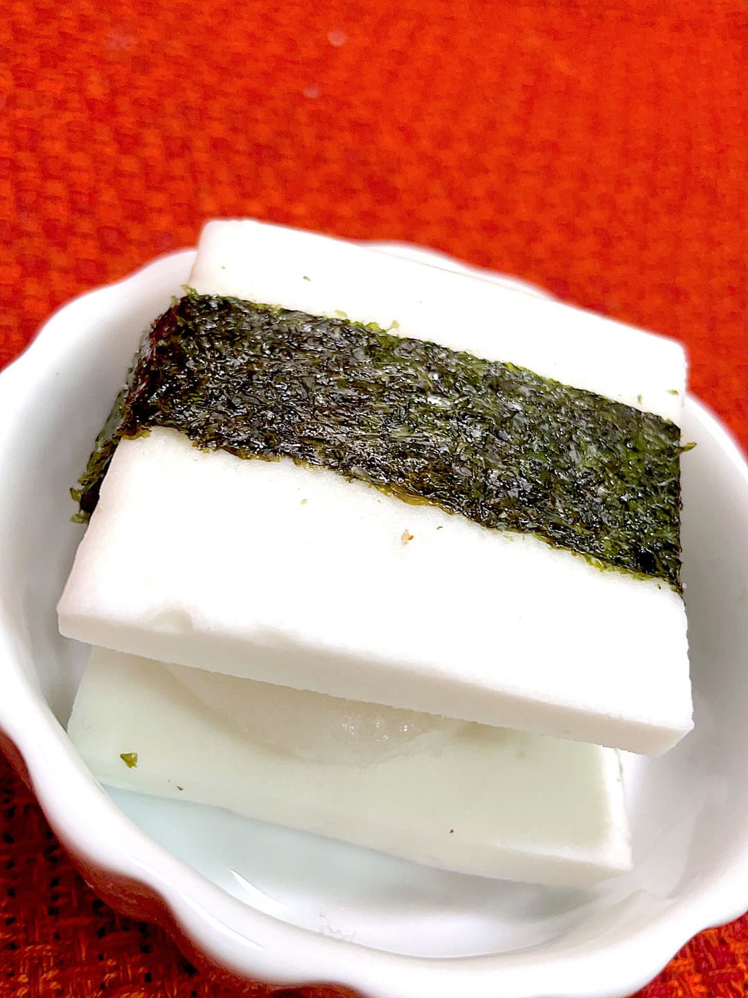 海老蒸し餃子はんぺんサンドの完成写真