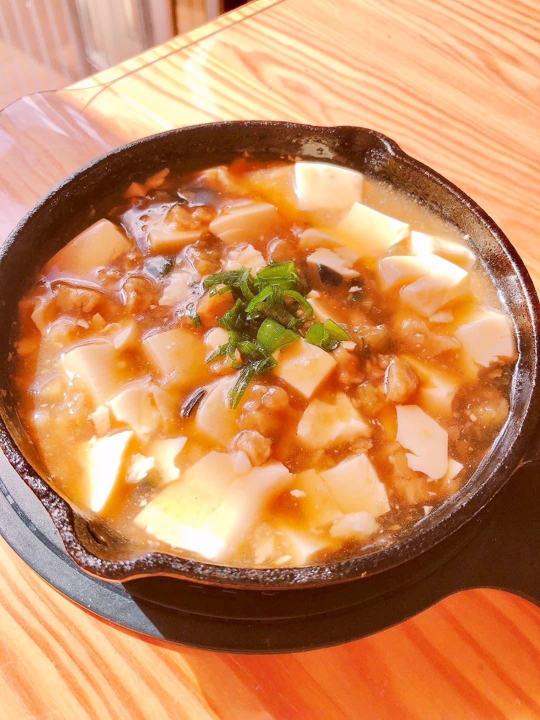 なすひき肉はさみ揚げの和風マーボーの完成写真