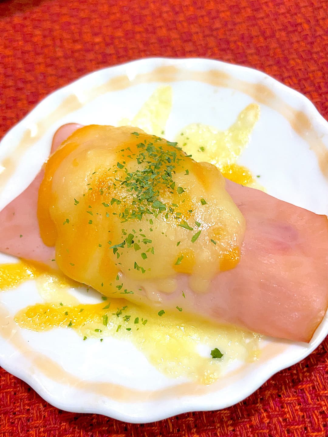 パスタのハムチーズロールの完成写真