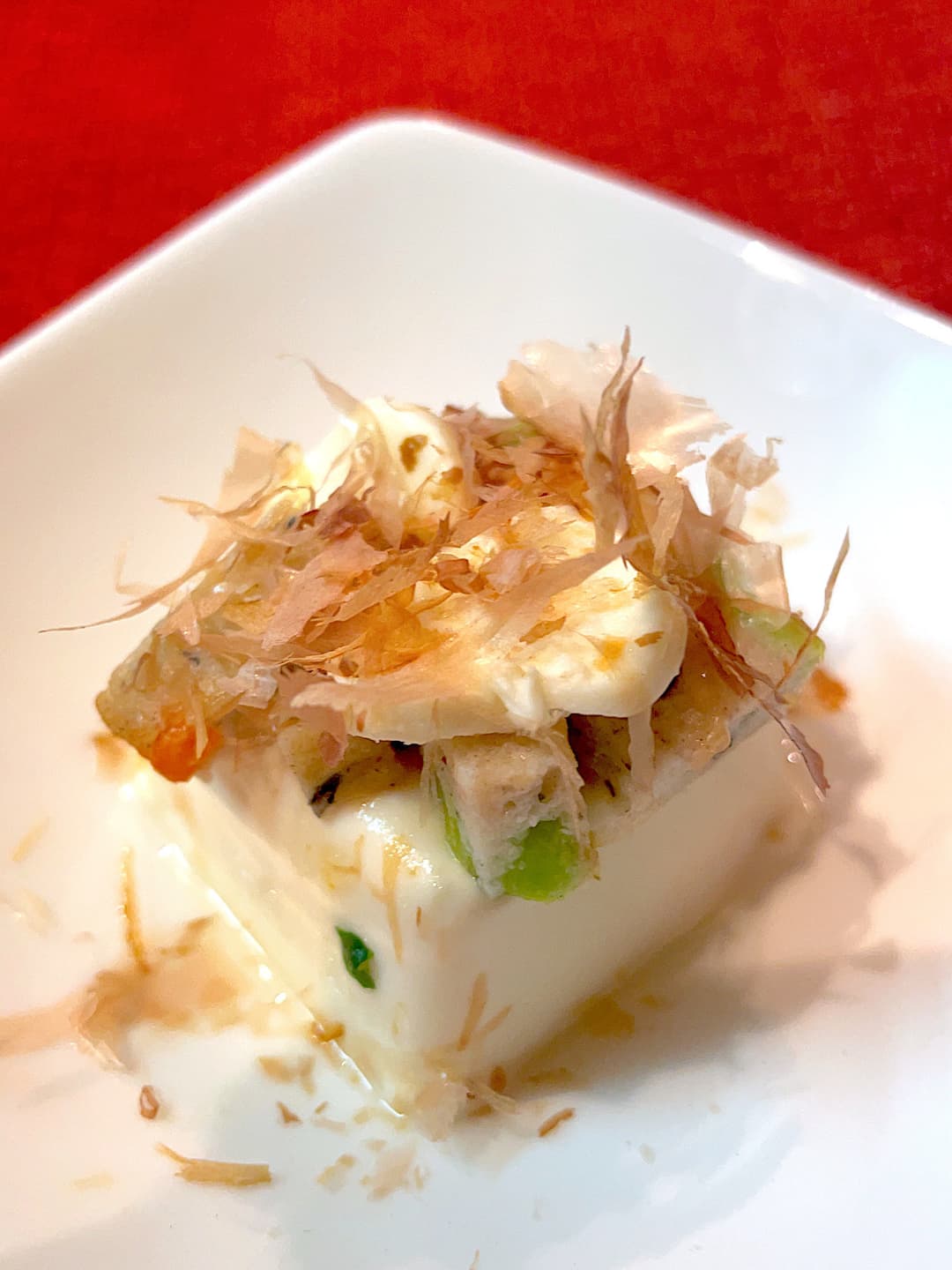 豆腐揚げとモッツァレラの冷奴の完成写真