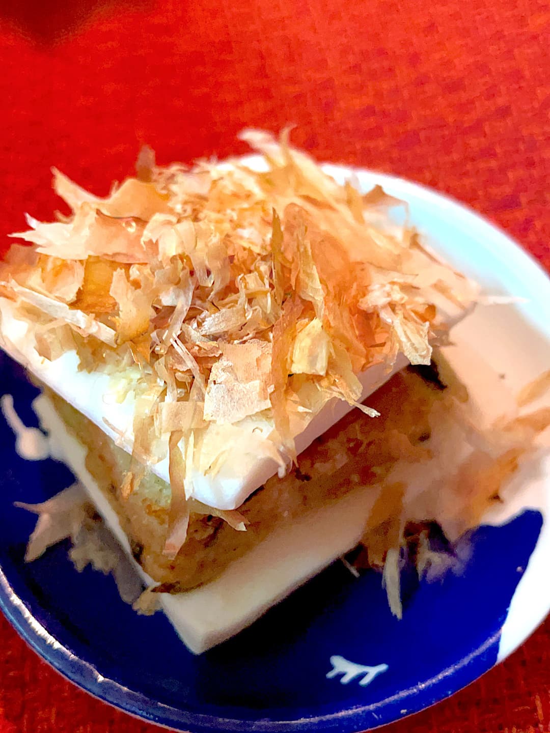 豆腐揚げのはんぺんサンドの完成写真