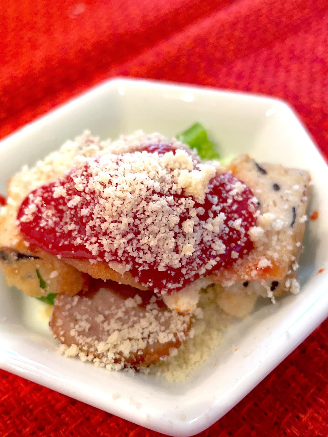 豆腐揚げのピーマン肉詰め風の完成写真