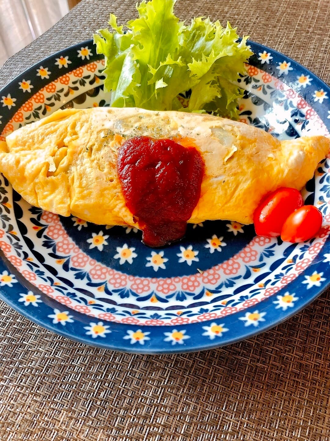 ドライカレーオムライスの完成写真