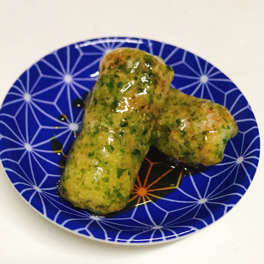 ちくわの磯辺揚げのてり焼風の完成写真