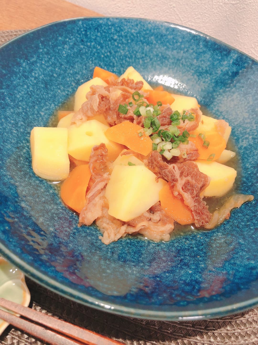 松屋牛めしの具で時短肉じゃがの完成写真