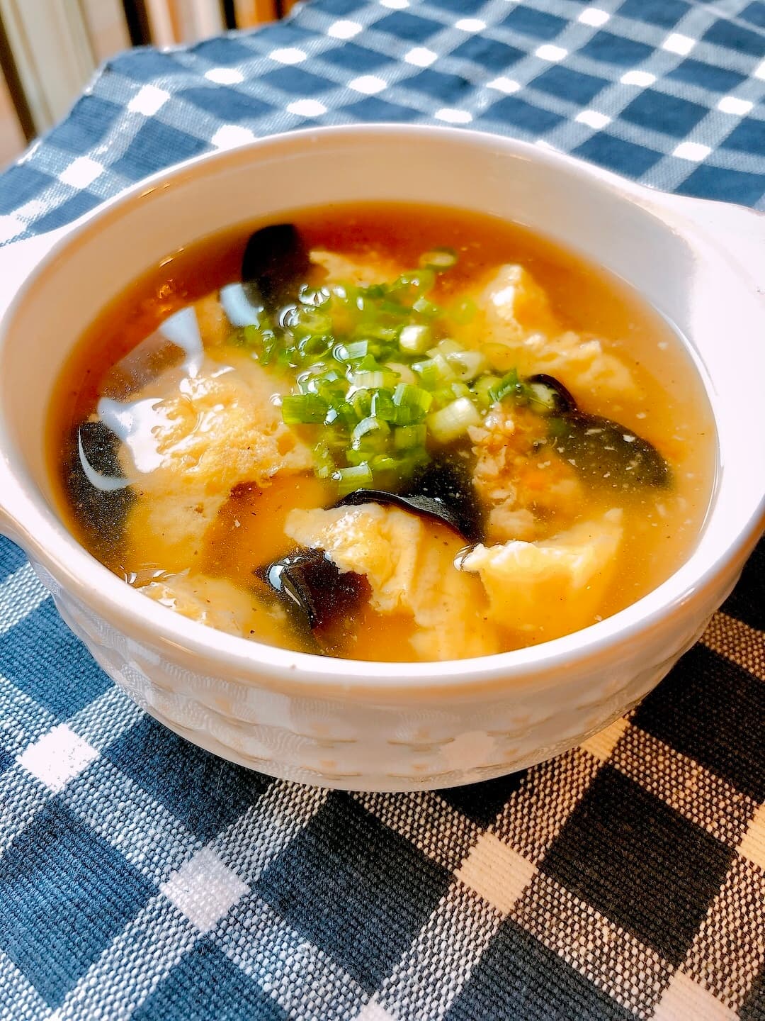 和風オムレツときくらげのあんかけスープの完成写真