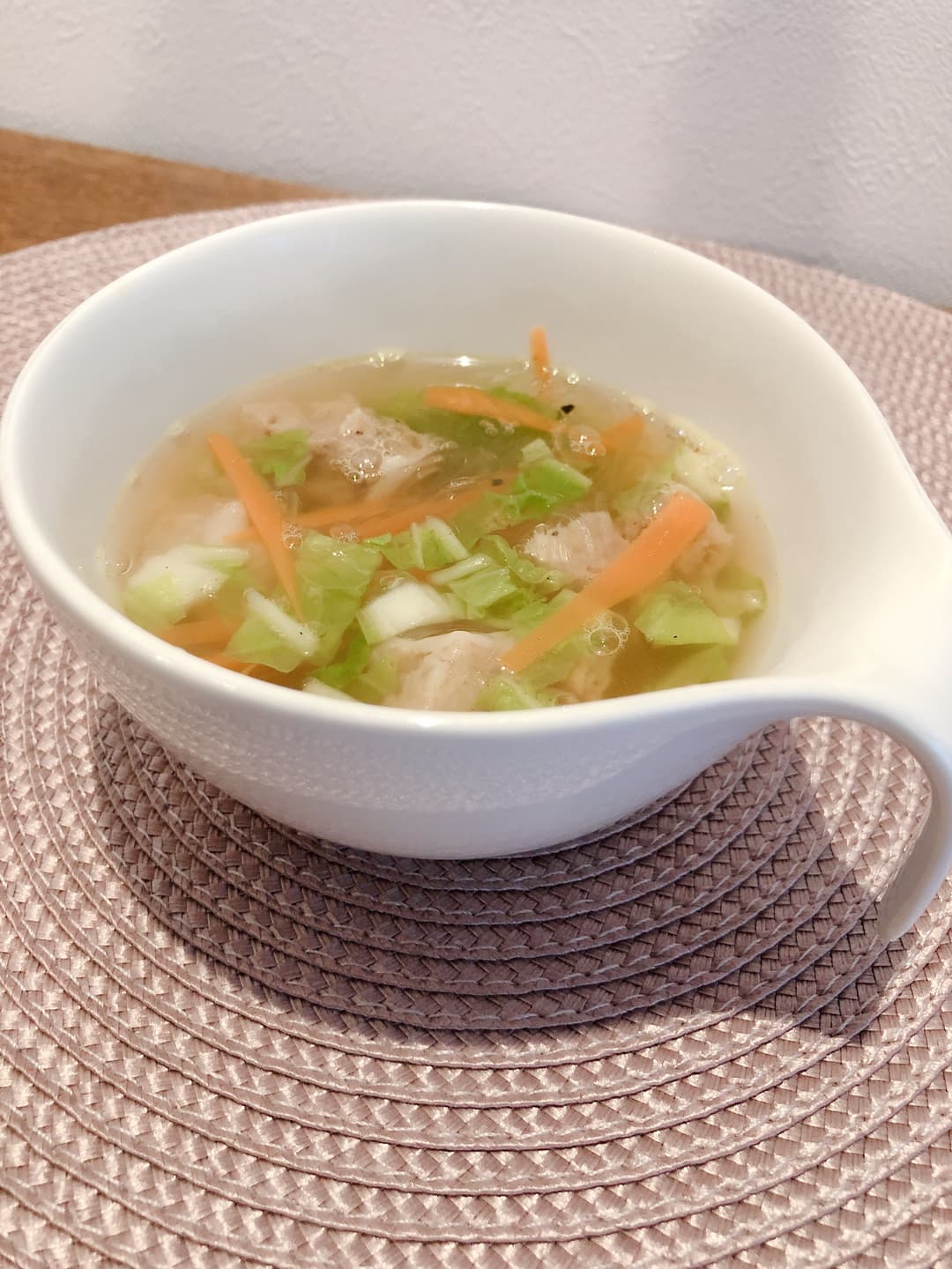 五目シュウマイ入り春雨スープの完成写真