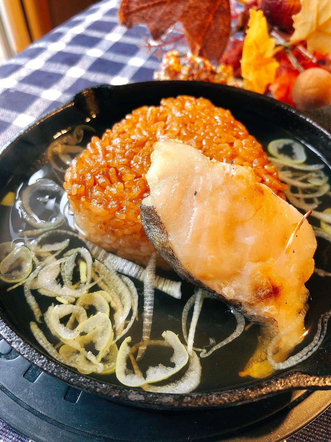 鱈茶漬け風焼きおにぎりの完成写真