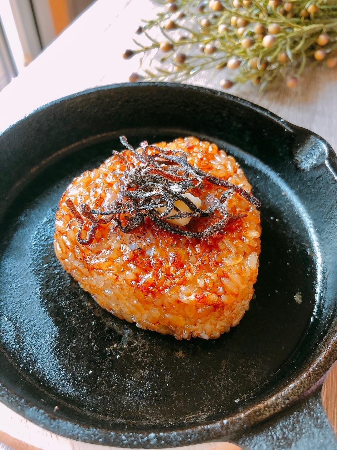 バター昆布の焼きおにぎりの完成写真