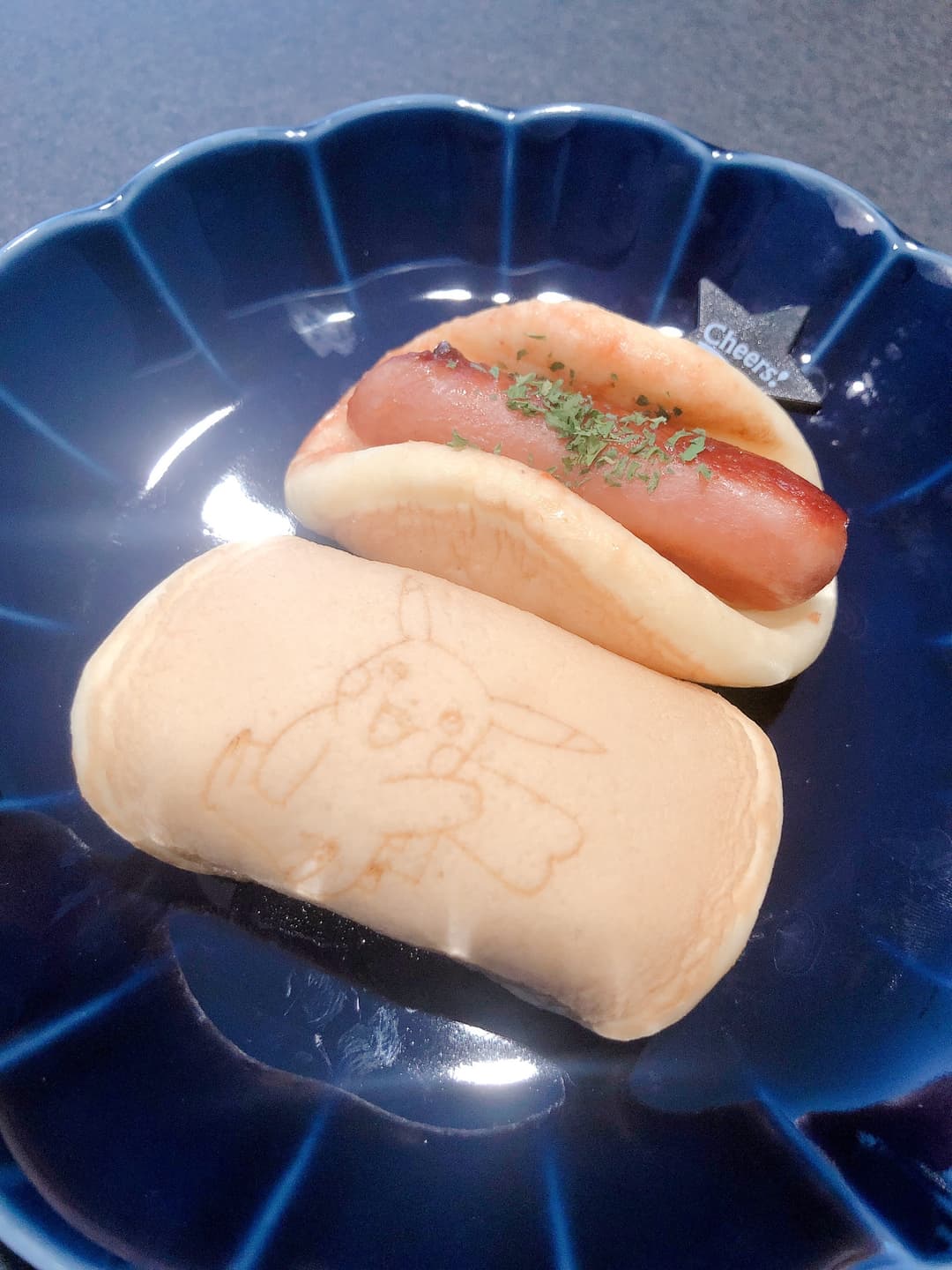 ホットケーキでミニホットドッグの完成写真