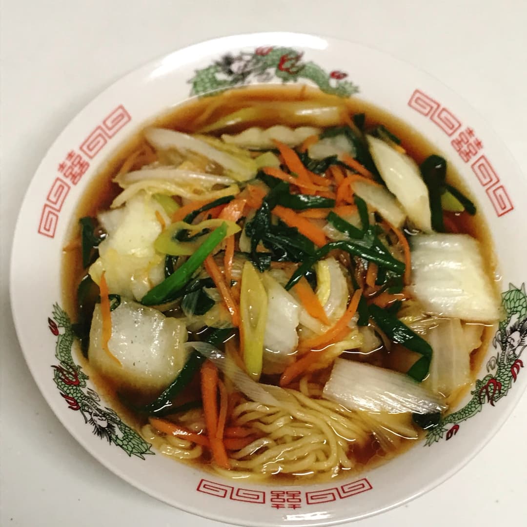 日清のラーメン屋さん野菜たっぷりタンメンの完成写真