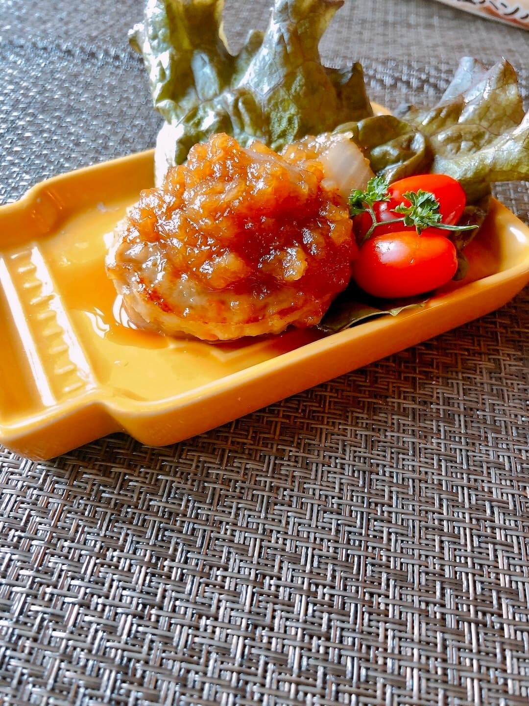 絶品!和風ハンバーグのオニオンソースの完成写真