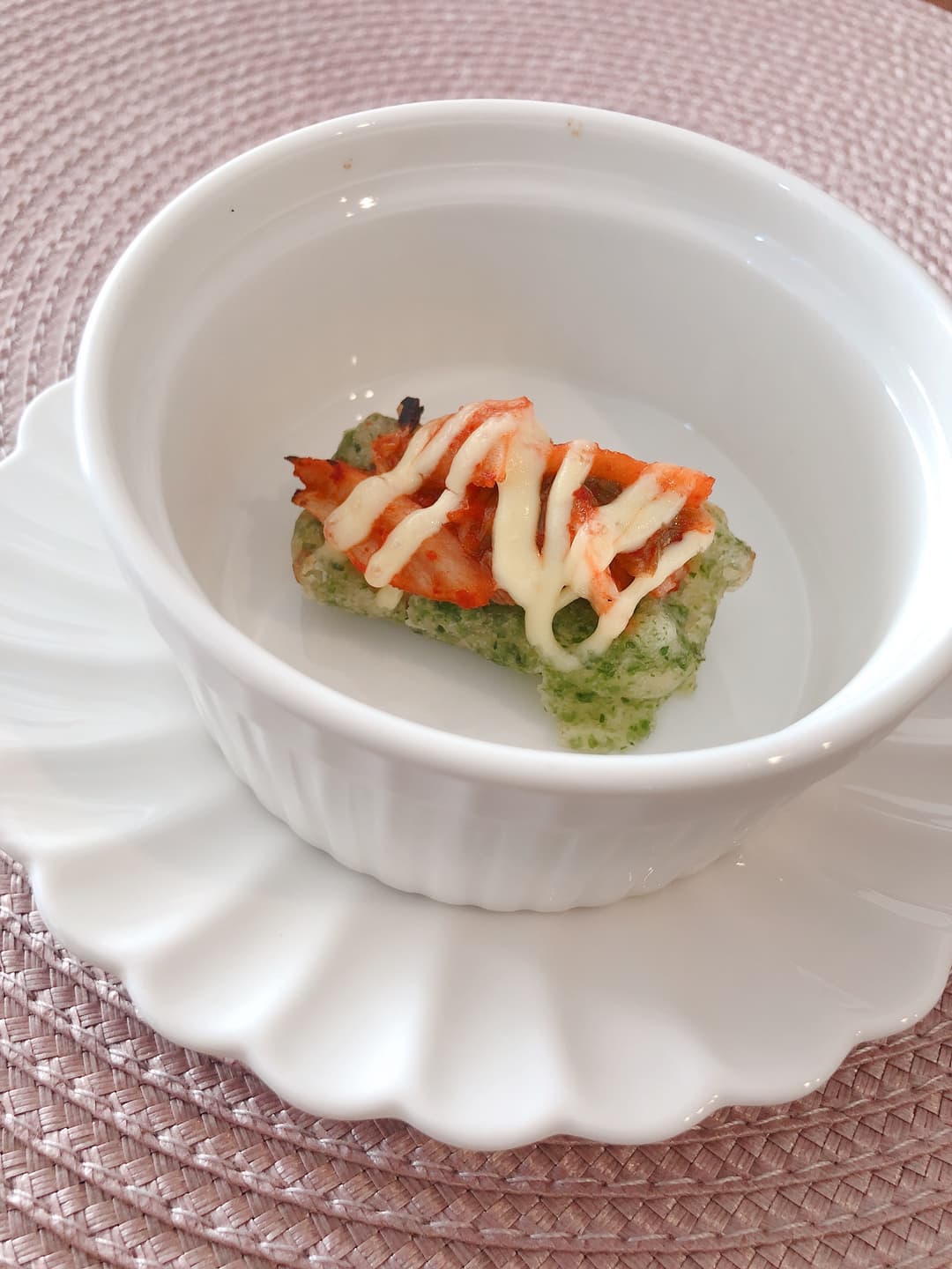 ちくわの磯辺揚げキムチマヨ焼きの完成写真