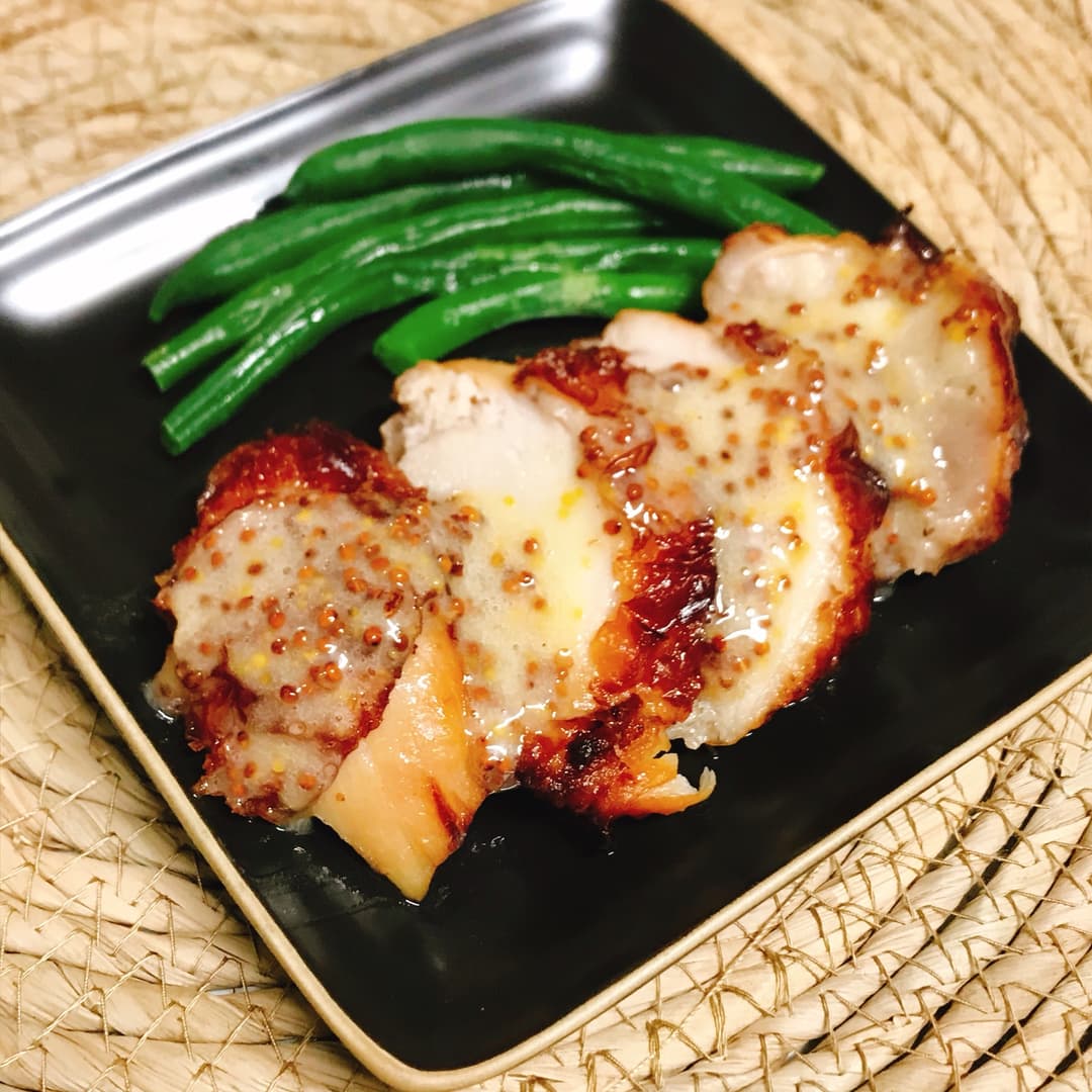 チキンステーキハニーマスタードの完成写真