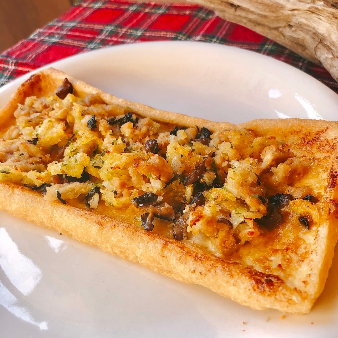 椎茸の旨味タップリ油揚焼きの完成写真