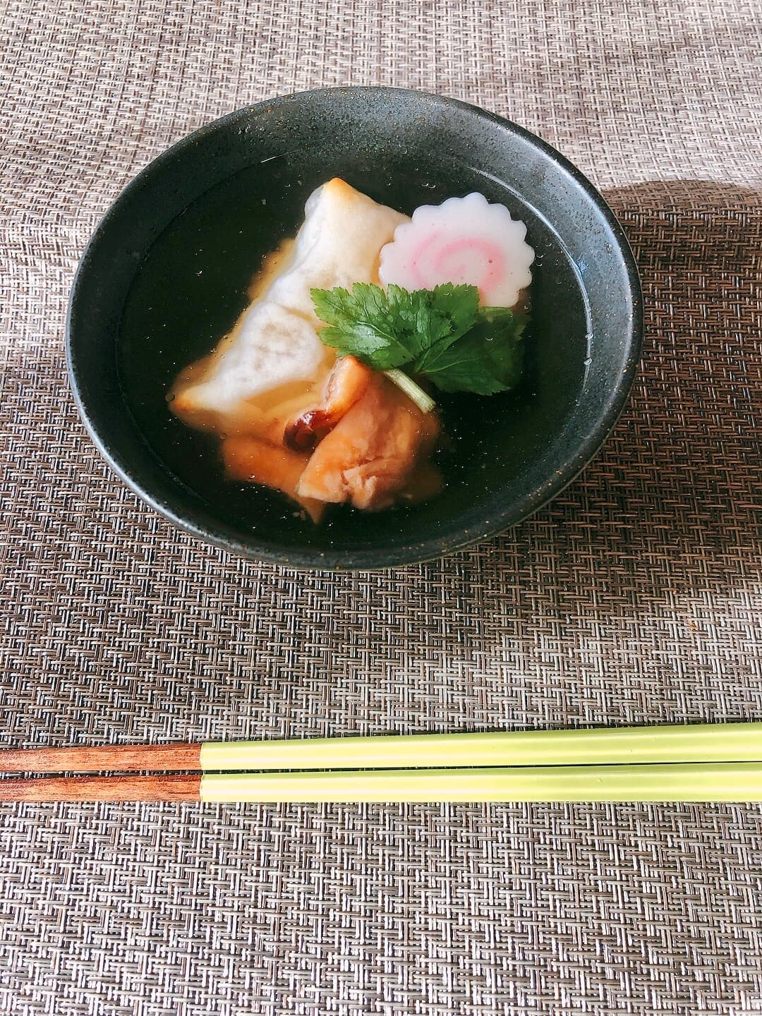 焼鳥雑煮の完成写真