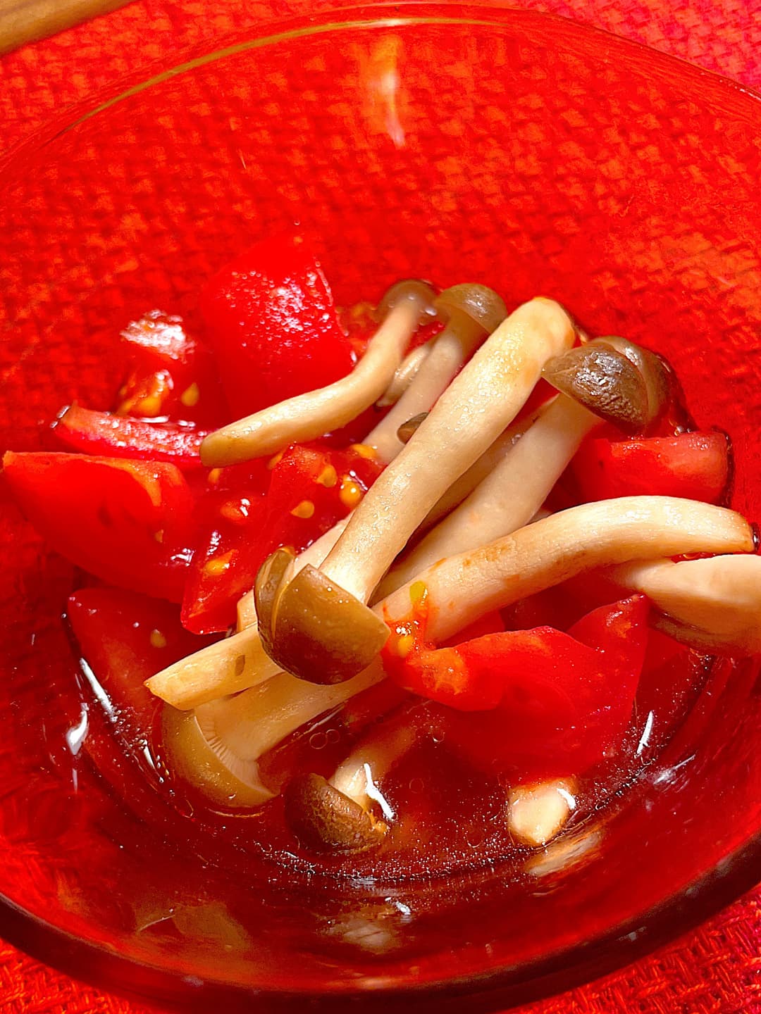 カルビ焼のさっぱりトマトサラダの完成写真