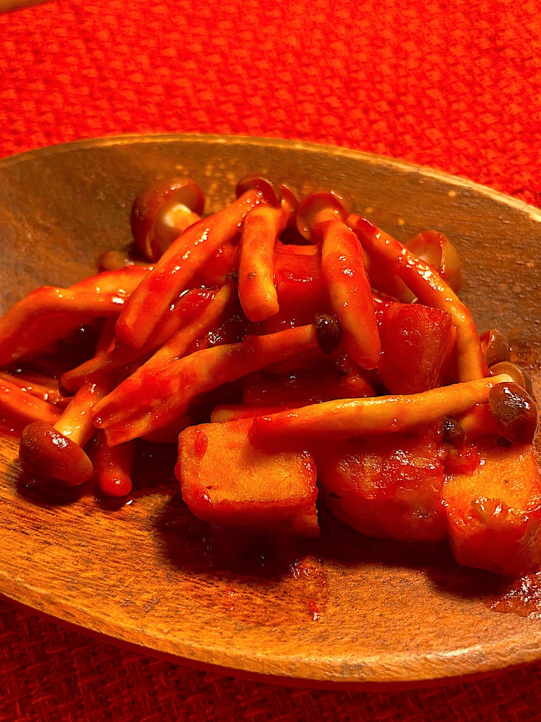 豚カルビ焼のケチャップソテーの完成写真