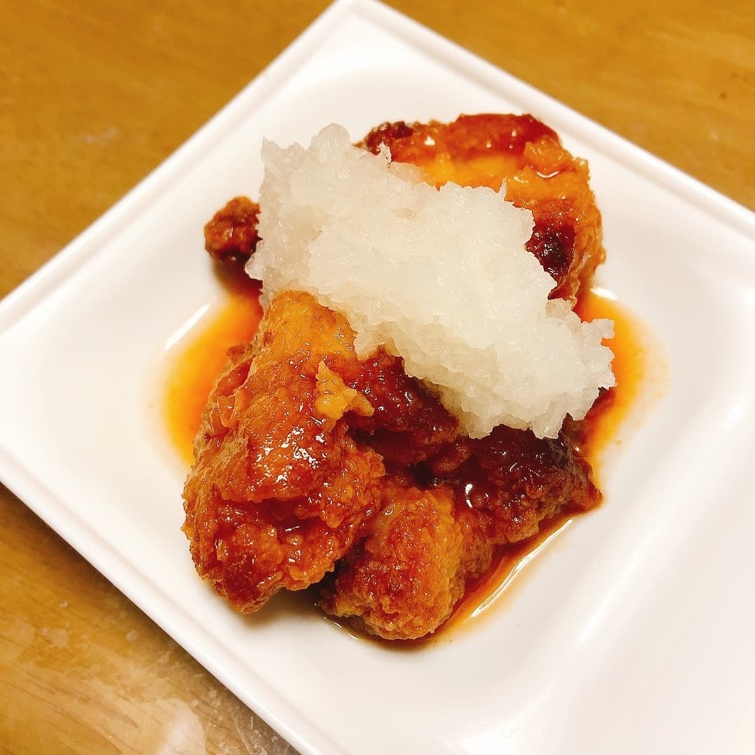 おろし甘酢唐揚げの完成写真